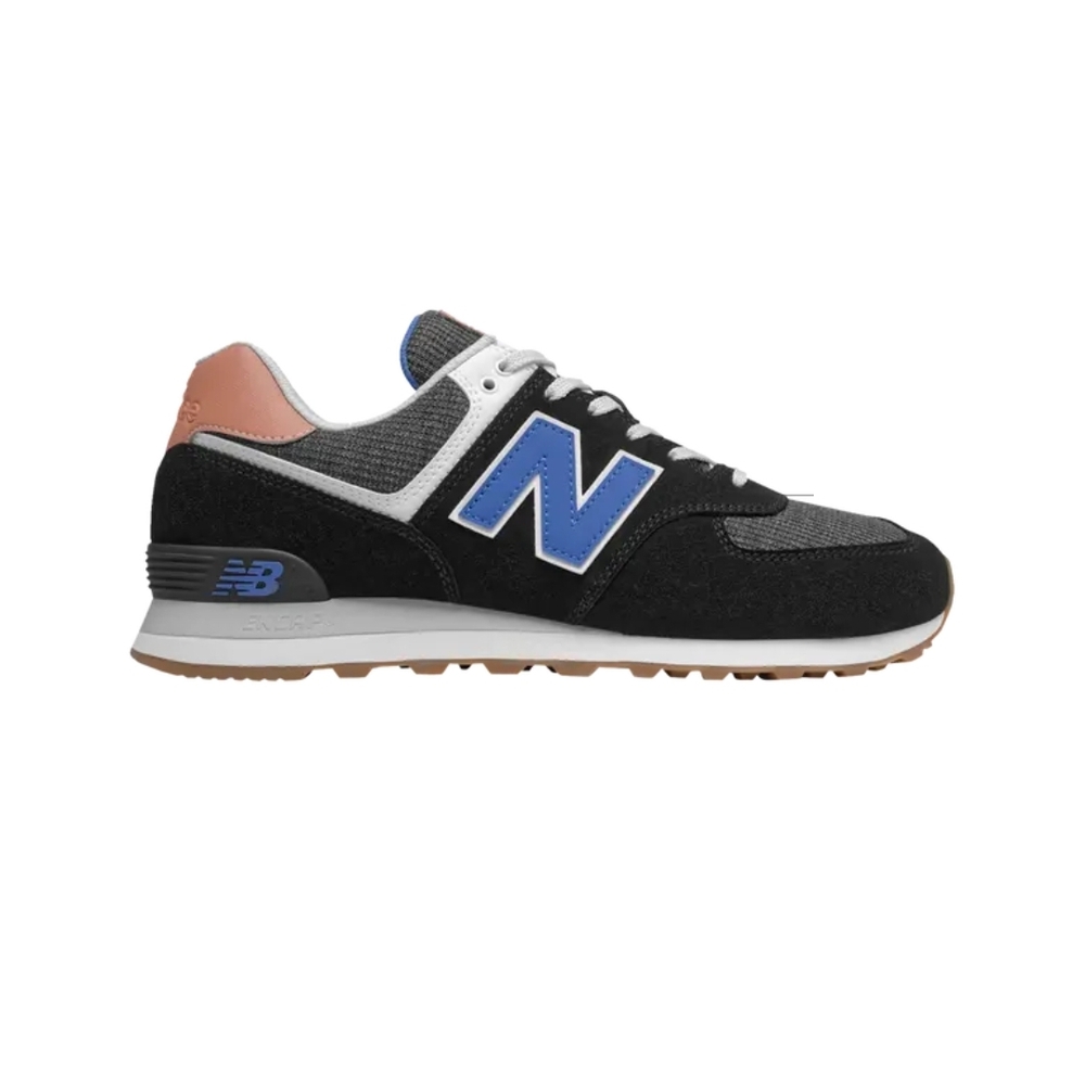 New Balance 574 Black & Blue Athletic Sneaker
